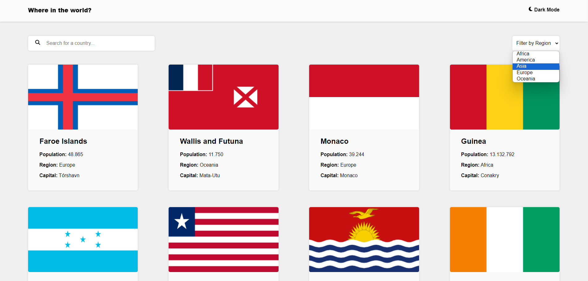 Countries App Image